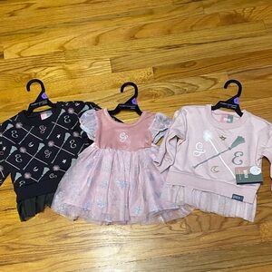 Wicked Girls Pink Tulle Dress & Matching Sweatshirts